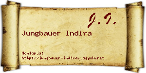 Jungbauer Indira névjegykártya